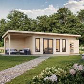 Aurelia 19.2m2 + 7.9m2 Garden Office with Side Canopy