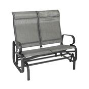 Adrano Texteline Outdoor Double Swing Glider - Grey