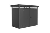 Garden Shed - Highline - Metallic Dark Grey - H1 - 275 x 155 x 222 - Double Door