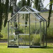 Halls ICON 6 Greenhouse - 2.5m² - 6ft x 4ft - Toughened - Silver