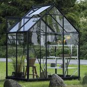 Halls ICON 6 Greenhouse - 2.5m² - 6ft x 4ft - Horticultural - Black