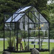 Halls ICON 6 Greenhouse - 2.5m² - 6ft x 4ft - Toughened - Black