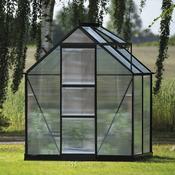 Halls ICON 6 Greenhouse - 2.5m² - 6ft x 4ft - Polycarbonate - Black