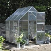 Halls ICON 6 Greenhouse - 3.7m² - 6ft x 6ft - Polycarbonate - Silver