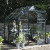 Halls ICON 6 Greenhouse - 3.7m² - 6ft x 6ft - Horticultural - Green