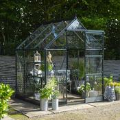 Halls ICON 6 Greenhouse - 3.7m² - 6ft x 6ft - Toughened - Green
