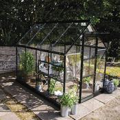 Halls ICON 6 Greenhouse - 4.9m² - 6ft x 8ft - Horticultural - Black