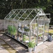Halls ICON 6 Greenhouse - 6.1m² - 6ft x 10ft - Horticultural - Silver