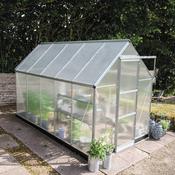 Halls ICON 6 Greenhouse - 6.1m² - 6ft x 10ft - Polycarbonate - Silver