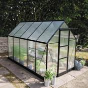 Halls ICON 6 Greenhouse - 6.1m² - 6ft x 10ft - Polycarbonate - Black