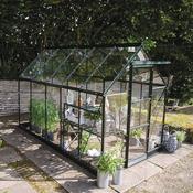 Halls ICON 6 Greenhouse - 6.1m² - 6ft x 10ft - Toughened - Green