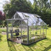 Halls ICON 8 Greenhouse - 8.1m² - 8ft x 10ft - Horticultural - Silver