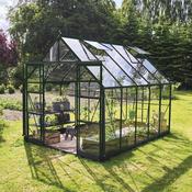Halls ICON 8 Greenhouse - 8.1m² - 8ft x 10ft - Toughened - Green