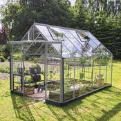 Halls ICON 8 Greenhouse - 9.7m² - 8ft x 12ft - Horticultural - Silver