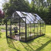 Halls ICON 8 Greenhouse - 9.7m² - 8ft x 12ft - Horticultural - Black