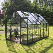 Halls ICON 8 Greenhouse - 9.7m² - 8ft x 12ft - Horticultural - Green
