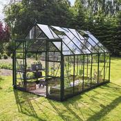 Halls ICON 8 Greenhouse - 9.7m² - 8ft x 12ft - Toughened - Green