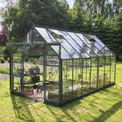 Halls ICON 8 Greenhouse - 11.2m² - 8ft x 14ft - Horticultural - Green