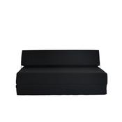 Double Chair Bed &amp; Mattress - Black image