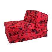 Single Chair Bed - Red Goal Print