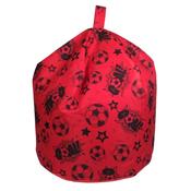 Kids Red Goal Print Beanbag