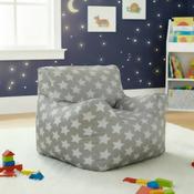 Funzee Kids Small Beanbag Chair - Silver Star