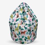 Kids Jungle Print Beanbag - Multi-Colour