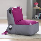 Kids Hippo Print Beanbag