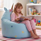 Unicorn Beanbag Chair - Blue