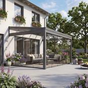 Legend Essence 3m Depth Garden Room with Glass Roof and Gables - Anthracite - 5m x 3m