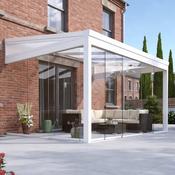 Legend Essence 3m Depth Garden Room with Polycarbonate Roof and Gables - White