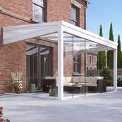 Legend Essence 3m Depth Garden Room with Polycarbonate Roof and Gables - White - 7m x 3m