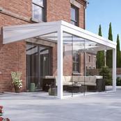 Legend Essence 3m Depth Garden Room with Polycarbonate Roof and Gables - White - 6m x 3m