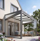 Legend Essence 2.5m Depth Garden Room with Polycarbonate Roof and Gables - Anthracite - 5m x 2.5m