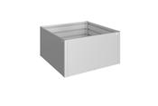 Raised Vegetable Bed - Metallic Silver - 1.5 x 1.5 (152cm x 152cm x 77cm)