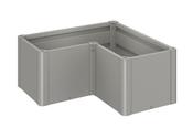 Planting Bed Belvedere - Metallic Quartz Grey - MINI - L100
