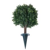 70cm Outdoor Living Artificial Boxwood Ball Tree with Spike (UV Resistant)
