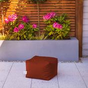 Outdoor Footstool Bean Bag - Orange