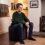 Pouffe Beanbag Chair - Black image