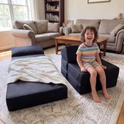 Folda Single Chair Bed &amp; Mattress - Black image
