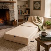 Folda Single Chair Bed &amp; Mattress - Cream image