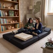 Folda Double Sofa Bed &amp; Mattress - Black image