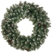 60cm Frosted Wreath with Cones image