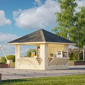 Bianca 8.3m Connect Gazebo with Full Wall and 3 Wall Hatches (319cm x 300cm x 300cm) image