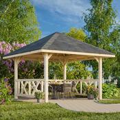 Bianca 8.3m Connect Gazebo with Connect Fence (319cm x 300cm x 300cm) image