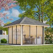 Bianca 8.3m Connect Gazebo with Sliding Door (319cm x 300cm x 300cm) image