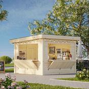 Lenna 8.3m Flat Roof Connect with 2 Full Walls and 2 Wall Hatches (3m x 3m) image