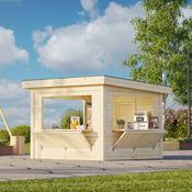 Lenna 8.3m Flat Roof Connect with 1 Full Walls and 3 Wall Hatches (3m x 3m) image