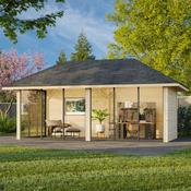 Bianca 16.6m Connect Garden Room with Full Wall and 3 Sliding Doors (319cm x 588cm x 300cm) image