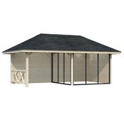 Bianca 16.6m Connect with 4 Walls, 2 Sliding Doors and Fence (319cm x 588cm x 300cm) image